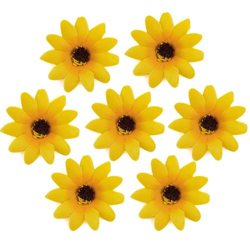 AUEAR, 12 Pack Sunflower Alligator Clips, 1.8 inch Flower Duckbill Hair Clip Hair Barrettes for Women Girls Beach Summer Party