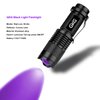 2Pack Flashlight Black Light Torch, GKG UV Flashlight With 3 Light Modes & Zoom Function, Rechargeable Mini Black Light Battery Powered for Pet Urine Detection, Smoke Detector and Germ Detecting