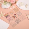 9 Sheets Face Gemstone Stickers, Multi-Style Self Adhesive Rhinestones Face Diamonds Gems Jewels Colorful Rhinestone Embellishment Stickers for Makeup Party Festival