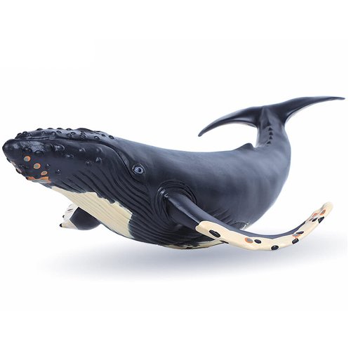Gemini&Genius Humpback Whale Action Figure, Sea Animal Orca Blackfish Toys, Soft Rubber Ocean Shark, Great for Kids Bath Toys Swimming Toys, Beach Toys, Perfect Cake Coppers