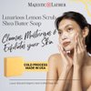 Majestic Lather Lemon Luxury Handmade Bar Soap for Face & Body - Gentle Cleansing & Exfoliating. Moisturizing & Nourishing - Shea Butter & Natural Oils. Cold Process. For All Skin Types