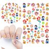 Designer Nail Art Stickers Decals Cute Cartoon 3D Self Adhesive Nail Art Supplies Cartoon Nail Stickers for Women Kids Girls DIY Nail Design Decals for Acrylic Nails Decoration 5 Sheets