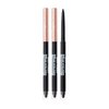 Ruby Kisses Waterproof Eyeliner, 24HR Waterproof Long-Lasting Mechanical Eyeliner Pencil with Built-in Sharpener, Smudgeproof 3 Pack (Blackest Black)