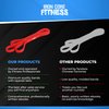 Rubber Workout Bands for Pull Ups Assisted Light Stretch Resistance Bands for Exercise. Workout Power Loops. Training Bands for Women and Men Gym Crossfit