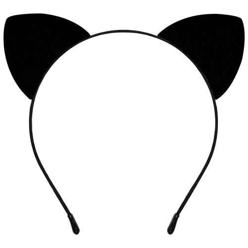 Cat Ears Headband, Black Cat Ears Cat Costumes for Adult Women Girls Fancy Cosplay Dress up, Black Cat Halloween Costume Accessories for Women and Girls