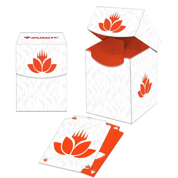 Ultra Pro - Mana 8 100+ Deck Box - Lotus for Magic: The Gathering, Stores & Holds 100 Standard Sized Cards, Durable Protective Collector's Game Deck Card Holder Box