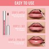 Lip Liner - Lip Liner Stain, Peel Off Lip Liner Tattoo, Long Lasting Lip Stain Peel Off with Natural Finish, Easy to Use, Waterproof, Smudge-proof, Transfer-proof, Highly Pigmented Color, Nude Pink