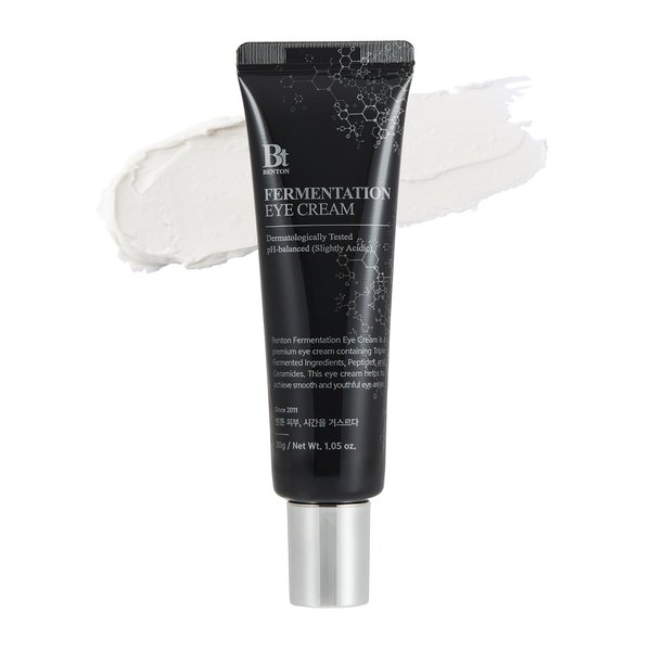 BENTON Fermentation Eye Cream New Version (1.05 oz.) - Galactomyces & Bifida Ferment Anti-Wrinkle Eye Treatment Cream, Dark Circles & Puffiness & Under Eye Bags