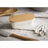 Tablecraft Butter Dish with Lid, 7.75 x 3.25 x 2.5, Melamine