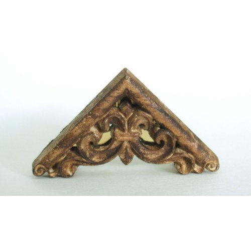 Generic Real triangle wood and metal hair claw clip for fine thin hair (Primary color: Light wood)