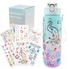 Decorate Your Own Water Bottle Kits for Girls, Gifts for Girls, 5 6 7 8 9 10 Year Old Girl Gift, Birthday Gifts for Girls, Girls Water Bottle, Craft Sets for Girls Ages 5-10(Green Purple Gradient)