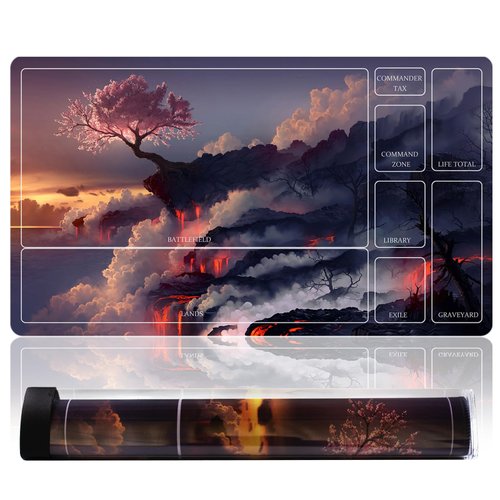 sabermaster TCG playmat Table Mats Size 70X40 cm Mousepad Compatible for MTG RPG CCG Trading Card Game Play mats Original Play Mat Art Designs & Accessories (15)