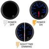 GlowShift Tinted 7 Color 100 PSI Oil Pressure Gauge Kit - Includes Electronic Sensor - Black Dial - Smoked Lens - for Car & Truck - 2-1/16" 52mm