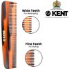 Kent R7T THE APSLEY Limited Edition Double Tooth Hair Pocket Comb, Small Fine/Wide Tooth Comb for Styling Hair, Beard and Mustache for Men, Women and Kids. Saw Cut Hand Polished. Handmade in England