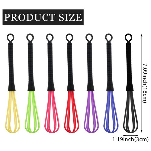 14 Pcs Plastic Hair Coloring Mixer Hair Color Whisk Hair Dye Cream Stirrer Tint Color Cream Colorful Spoon Applicator Hair Bleaching Highlight Tool for Home Barber Shop Salon
