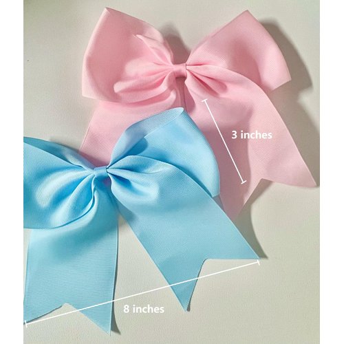 Pink Hair Bow Clips Jumbo Cheer Bows 8 Inch Big Pink Bows for Girls Hair Women Cheerleading Bows Softball Team Bows Cheerleader Hair Bows for Halloween Costumes Christmas Festivals Birthdays