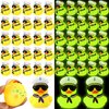 Simgoing 24 Pcs Christmas Cruise Duck Gift Bulk Glow in The Dark Rubber Ducks with Sunglasses Tiny Sailing Ducks Squeaky Nautical Ship Toy for Birthday Party Favors Classroom Carnival