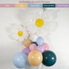 BlissBash 166Pcs Pink Blue Balloon Garland Arch Kit with Pastel Purple, Nude, Daisy Flower Balloons, Perfect for Girls' Birthday Decorations, Puppy-Themed Party Supplies, Dog Party