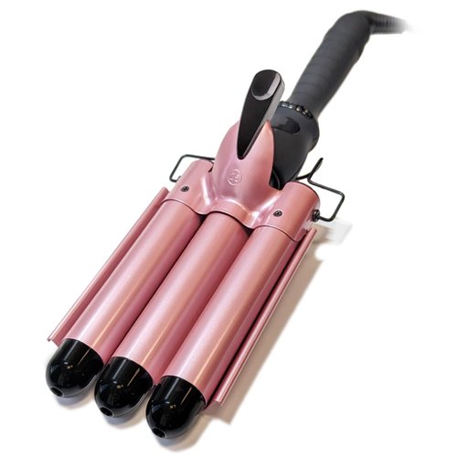 Alure Three Barrel Hair Waver/Crimper with LCD Temperature Display in Celsius - 1 Inch Ceramic To...