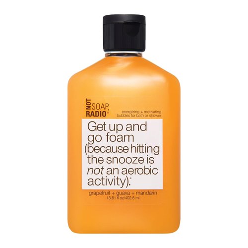 Not Soap, Radio Get Up and Go | Mandarin Grapefruit | Foam Bath Shower Gel