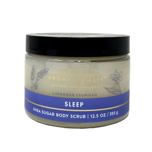Bath & Body Works Aromatherapy Sleep Lavender + Vanilla 2 Pack Shea Sugar Body Scrub Set with a Lavender Dream Bar Soap - Full Size