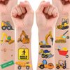 Construction Tattoos Temporary For Kids Decorations Birthday Holiday Christmas Gift Party Favors Supplies Decor Kids Adult Engineer Truck Excavator Construction Vehicle Crane Lovely Supplies