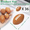 Oleitodh 36 Pcs Mini Football Sports Stress Ball Bulk 4 inch Mini Foam Sports Ball Kids Adults Football Sports Party Favor Ball Small Relaxable Balls for School Carnival Reward Party Bag Gift Fillers