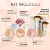 EVERYDAY KIT (WARM Shade-Most Neutral) Full Size Mineral Makeup Set Matte Foundation Bare Face Sheer Powder Cover