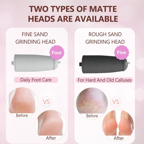 Pedicures Replacement Heads for Haootadiy Flawless Pedi, Eelectric Tool Foot File, Pedi Replacement Roller Head fit Finishing Touch Flawless Pedi