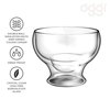 Oggi Margarita Double Wall Insulated Glass Ideal for Margaritas and Cocktails, Stays Cool Longer Even Outdoors, Visually Stunning, 10oz / 300ml, Set of 2