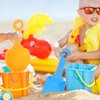 LUOZZY 4Pcs Sand Shovels for Kids Beach Toys Shovels & Sandbox Shovel Beach Bucket Beach Shovel Tool Kit