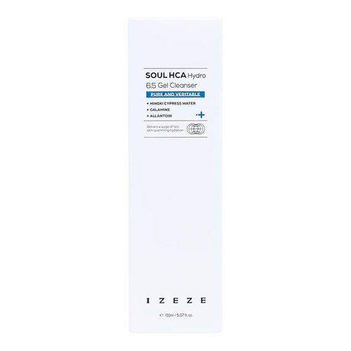 I·zézé IZEZE Soul HCA Hydro 6.5 Gel Cleanser 150ml - High Moisture Daily Facial Gel Cleanser, Cypress Water and Calamine, weakly acidic Fresh Cleansing for All Skin Types