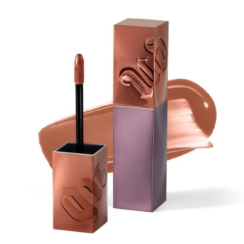 URBAN DECAY Vice Lip Bond Glossy Longwear Liquid Lipstick (Safe Word - Sandy Nude), Transfer-proof, Smudge-proof, Bold Longwear Shades Up to 16HR Wear, Vegan, Cruelty-free - 0.14 fl oz