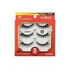 Laflare 3D Cashmere False Eyelashes 3 pcs Multipack, Ultra Soft, Glam, Wispy, Fresh, Luxurious, Cruelty-Free, Reusable, 100% Cashmere Texture, Fake Eyelashes 3 Pairs Eco Pack (F85X3P)