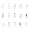 SING F LTD Eyeglass Nose Pads Kit Soft Silicone Assorted Case Glasses Repair Too