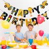 Construction Happy Birthday Banner, Cartoon Cute Construction Dump Truck Garland, Kids Vehicle Car Themed Birthday Decorations, Fun Wall Hanging Letter Bunting Party Supplies for Boys Adults