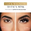 Lilly Lashes Click Magnetic Eyelashes - Miami Magnetic Faux Mink Lashes for a Natural Look - False, Wispy Magnet Eyelashes - Vegan Makeup Lash Extension - Magnetic Eyelashes Without Eyeliner