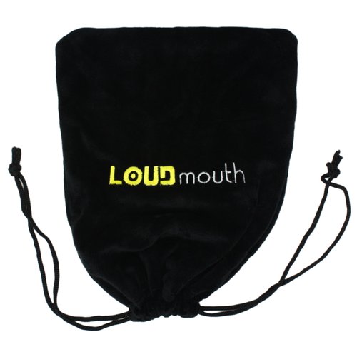 LOUDmouth Soft Velvet Studio Microphone Carry Bag | Podcast Mic Pouch Dust Cover with Drawstring | Protect from Dust, Dirt, Scratches | 12" x 8.5"