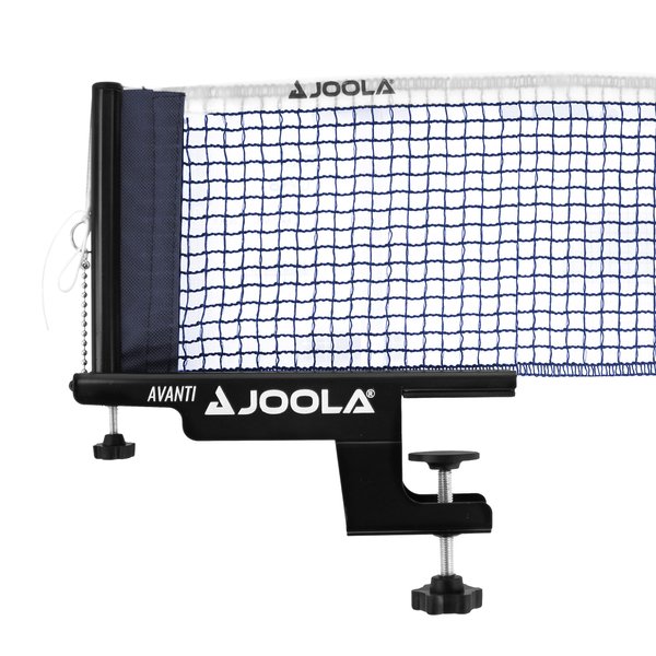 JOOLA Premium Avanti Table Tennis Net and Post Set - Portable and Easy Setup 72" Regulation Size Ping Pong Screw On Clamp Net, ‎ 72"L x 0.5"W x 6"H, White/Black