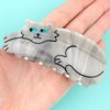 Fashion Texture Ragdoll Cat Amber Cat Scratch Clip Acetate Hair Clips Cartoon Cute HairPin Striped Styling Tool Hair Accessories