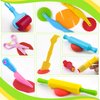 Playdough Tools 10 Piece Play Dough Tools for Kids, Plastic Playdough Toys with Rollers, Rolling Pins, Playdough Scissors, Playdough Cutters
