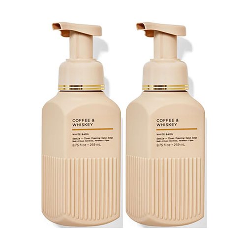 Bath and Body Works Coffee & Whiskey Gentle Foaming Hand Soap 8.75 Ounce 2-Pack (Coffee & Whiskey)