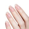 AILLSA Milky Pink Gel Nail Polish Sheer Neutral Nude Gel Polish Light Natural Color Translucent Gel Polish Long Lasting Jelly Pink Soak Off U V Gel for French Manicure Nail Art at Home 0.51 Fl Oz