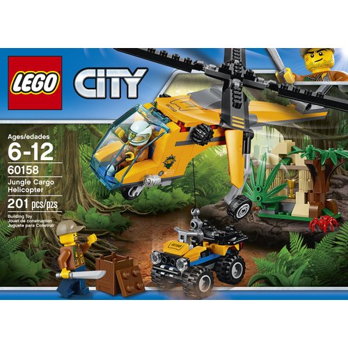 LEGO City Jungle Explorers Jungle Cargo Helicopter 60158 Building Kit (201 Piece)
