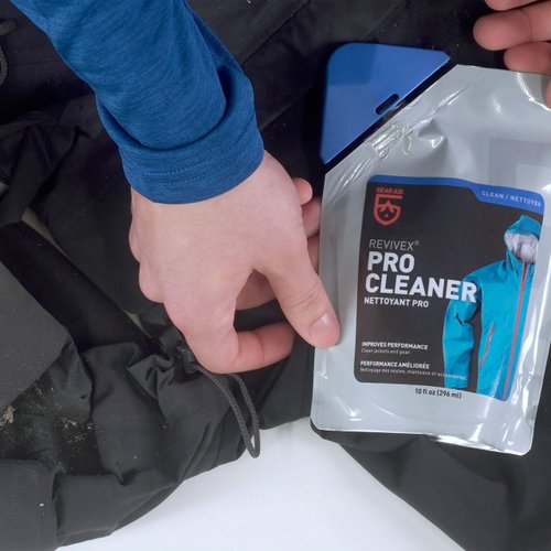 GEAR AID Revivex Pro High-Tech Fabric Cleaner, 10 fl oz - Restores Water Repellency and Breathability - Safe for Use with Gore-TEX Jackets, Sleeping Bags and Tents, Clear, 36299