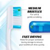 Lingito Travel Toothbrushes, Mini Toothbrush with Toothbrush Cover, Camping Toothbrush, Travel Size Toothbrush with Toothbrush Case Portable Toothbrush, Adults Travel Toothbrush Kit (6 Pack)