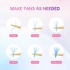 Beauty7 Colored Lash Extensions Rainbow Lashes Easy Fan 12 Colors Lashes Self Fanning Ombre Lash Extensions D+ Curl 0.05mm thickness 13mm Dramatic Eyelashes Extension