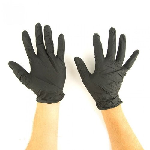 The Black Diesel, Nitrile Powder Free Disposable Gloves, 4 MIL, Black [Price is Per Box], Size Medium