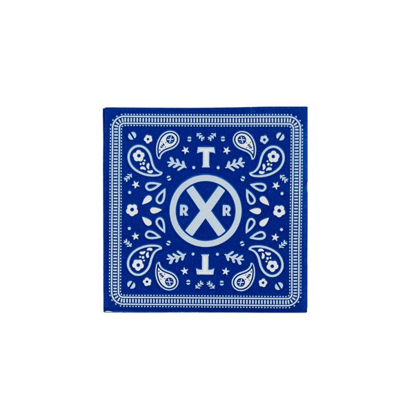 Bonjour Fete THOMAS & FRIENDS™ Small Blue Bandana Napkins - THOMAS & FRIENDS™ Train Themed Napkins - Birthday Party Supplies - Disposable Party Napkins - Officially Licensed - Folded 5” (24 Pack)