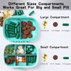 4 Pack Pill Organizer, Daily Pill Case with Lable, 8 Compartment Travel Pill Box for Pocket Purse, Medicine Case, Waterproof Portable Pill Supplement Case,Pill Container to Hold Vitamin, Cod Liver Oil